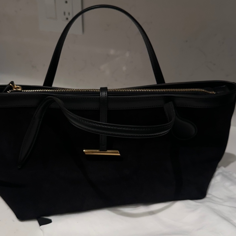 Liffner Petite Penne Tote Suede black